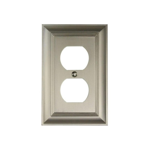 CKP #31191 Impressions Collection Duplex Wall Plate, Brushed Nickel