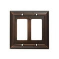 thumbnail image 1 of CKP #31195 Impressions Collection Double Rocker Wall Plate, Oil-Rubbed Bronze, 1 of 2