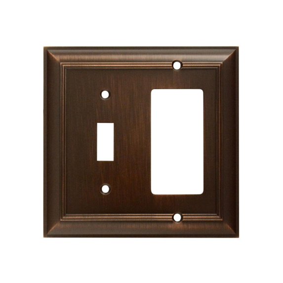 CKP #31197 Impressions Collection Toggle/Rocker Wall Plate, Oil-Rubbed Bronze