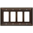 thumbnail image 1 of CKP #31201 Impressions Collection Quad Rocker Wall Plate, Oil-Rubbed Bronze, 1 of 2