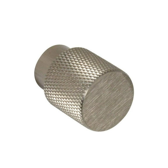 CKP #6500 Linear Collection 3/4 in. (20mm) Knurled Aluminum Knob, Brushed Nickel - 10 Pack