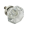 thumbnail image 1 of CKP #G-34 Elegance Collection 1-3/8 in. (35mm) Glass Knob, Clear with Nickel Base, 1 of 4