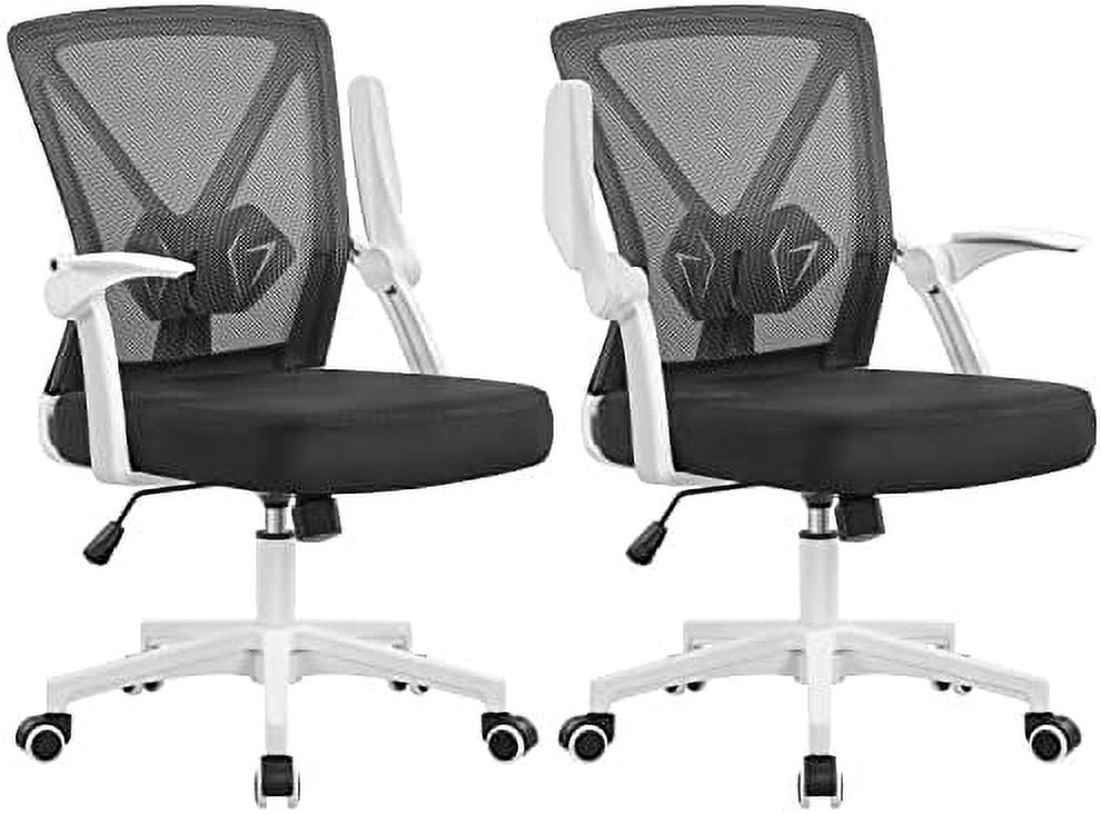 CKPFVY 2 pcs Ergonomic Office Chair Cheap Desk Chair Mesh Computer ...