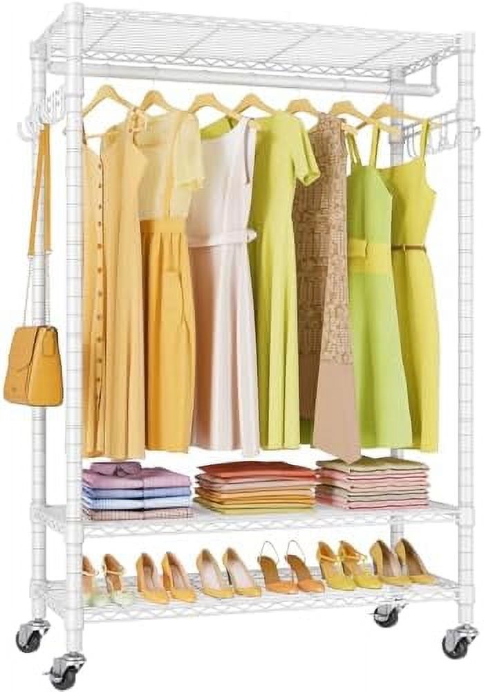 CKPFVY R1 Plus Rolling with Locking Wheels Portable Closet for Hanging