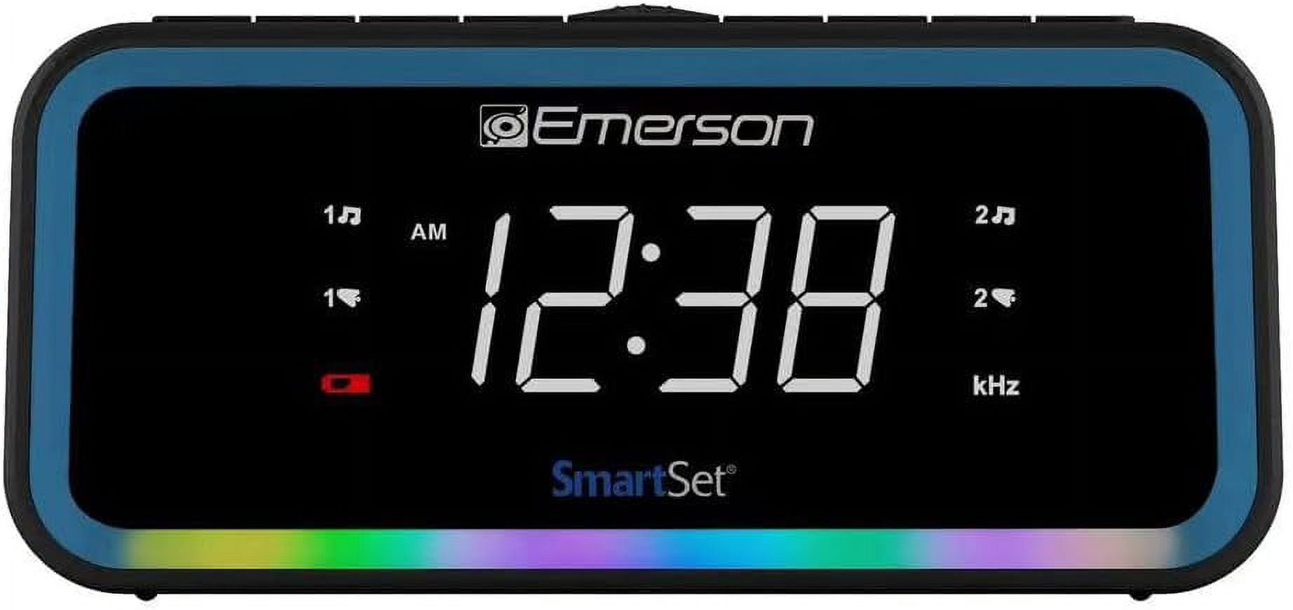 CKS1401 Smartset AM/FM Dual Alarm Clock Radio with 0.9” White LED ...