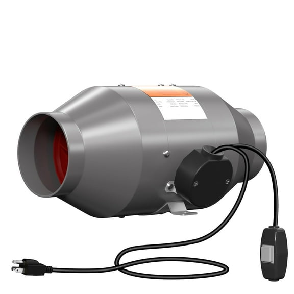 CKSFAN 6" Inline Duct Fan AC Motor Speed Control - Ventilation Booster for Grow Tents, Hydroponics, Heating/Cooling (NSK/SKF Bearings)