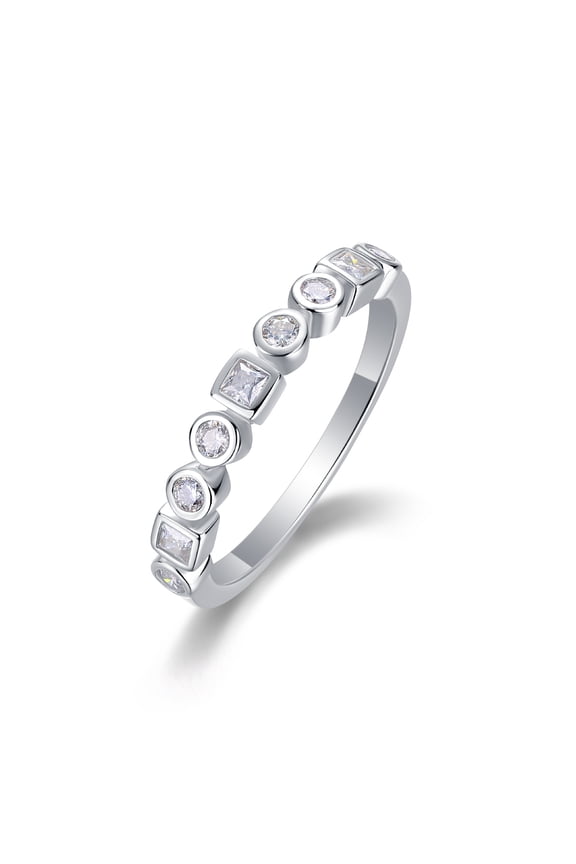 Luxury S925 Sterling Silver Plated 18K White Gold Time Ballet Ring 1.224 Carat Moissanite with GRA Certificate Wedding Fine Jewelry