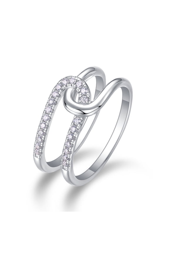 S925 Sterling Silver Plated 18K White Gold Ring for Women 0.22 Carat Moissanite Fine Jewelry R13687