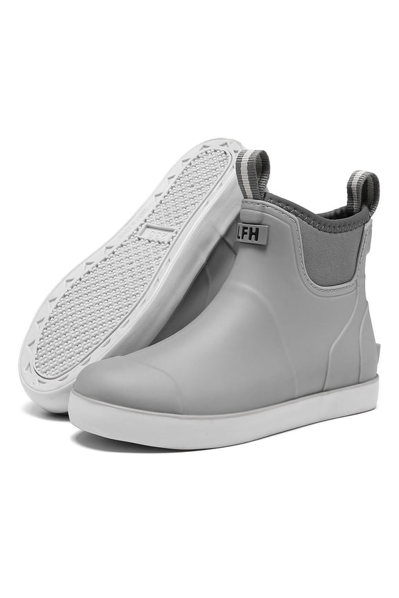 Women Rain Boots Waterproof Ankle Deck Boots