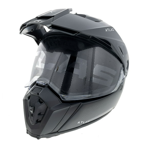 CKX Atlas Motorcycle Full Face Helmet Solid Matte Carbon Grey 514834