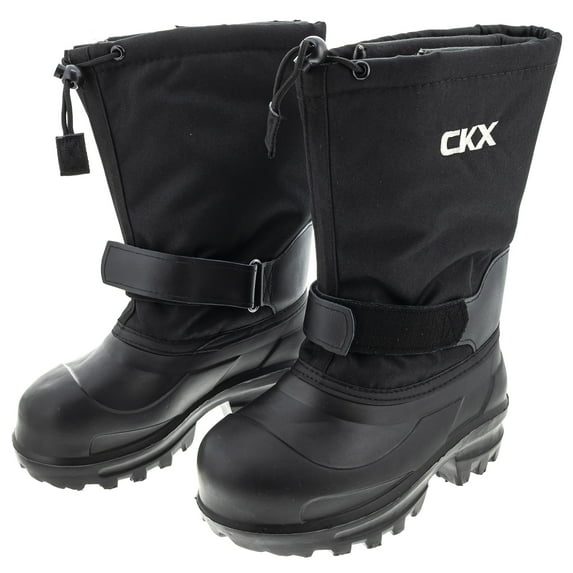CKX Mens Boreal Snowmobile Boots Black Codura Nylon Draw Cord Waterproof Lined - 9 232638