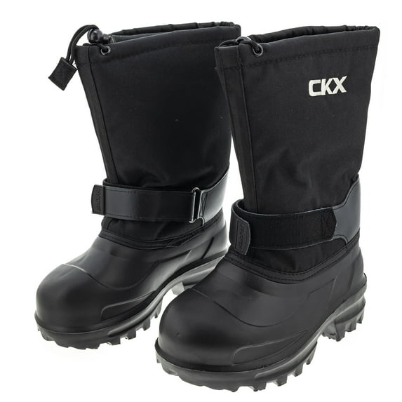 CKX Taiga Snowmobile Boots Black Cordura Waterproof Insulated Primaloft Draw Cord - Mens 032637