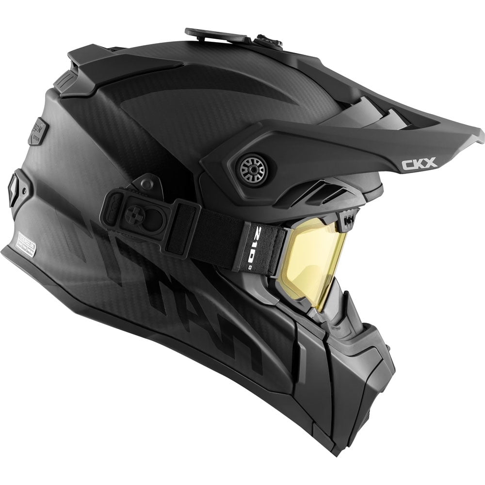 CKX Titan Air Flow Carbon Full Face Snowmobile Helmet Matte Black 509903