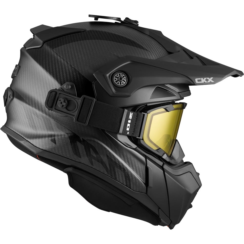 CKX Titan Original Carbon Full Face Snowmobile Helmet Carbon Grey 507252