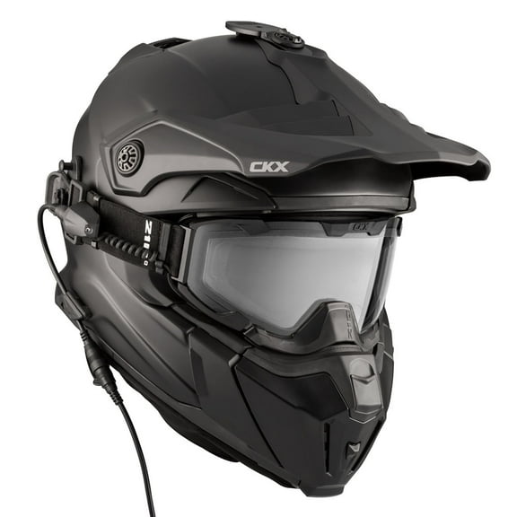 CKX Titan Original Electric Combo Snowmobile Helmet Matte Black 509167