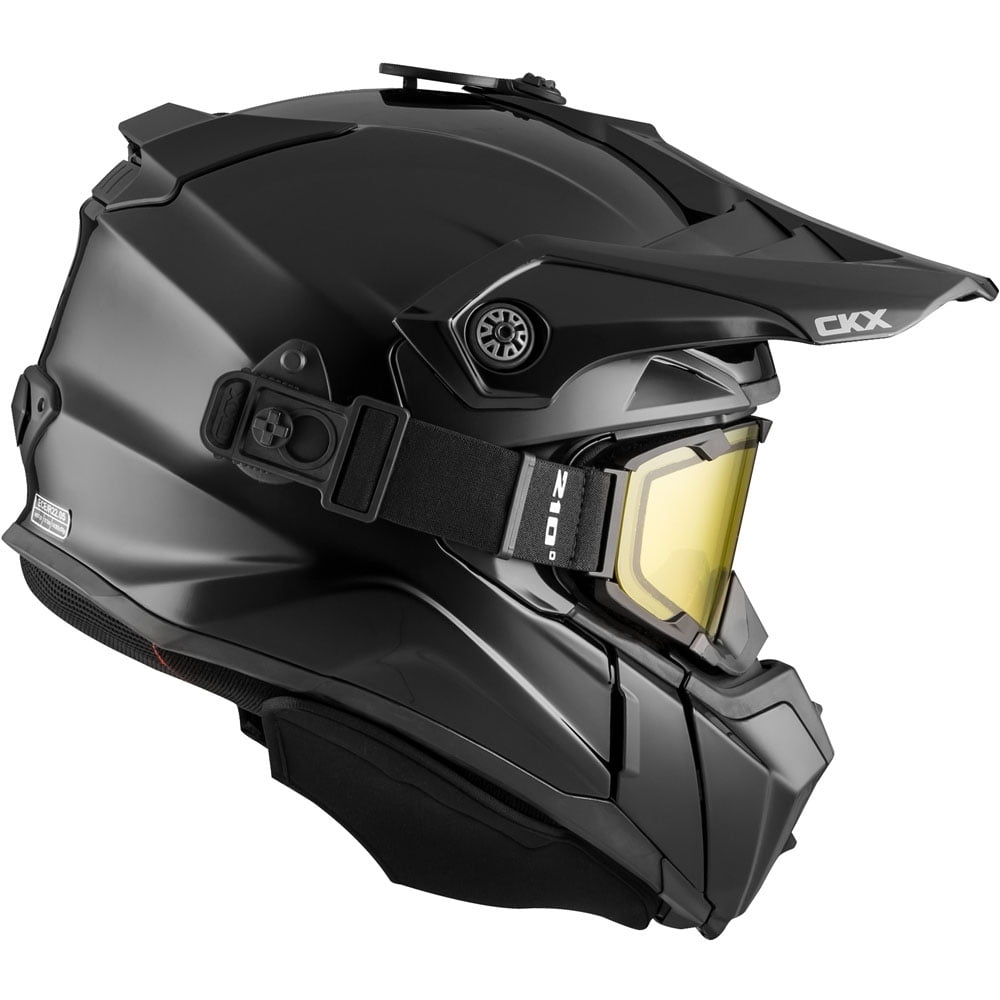 black titan solid motorcycle helmet CKX Titan Original Full Face Snowmobile Helmet Black 507234