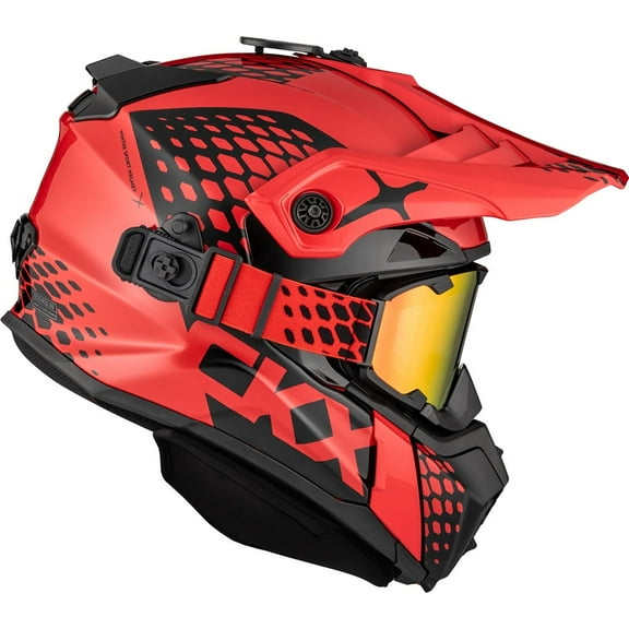 CKX Titan Original Full Face Snowmobile Helmet Viper Glossy Red 516112