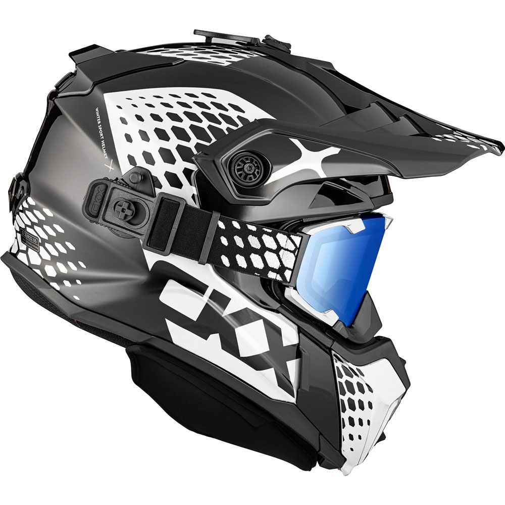 CKX Titan Original Full Face Snowmobile Helmet Viper Glossy White 516086