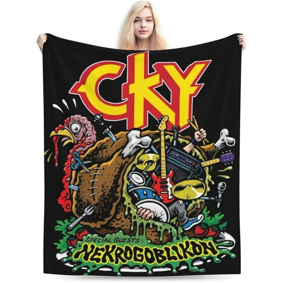CKY Rock Band Blanket Soft Cozy Lightweight Warm Throw Blanket Bedroom Sofa Decorations All Seasons Blankets 50"X40"