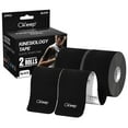 CKeep Uncut Kinesiology Tape(2 Rolls), Original Cotton Elastic Premium