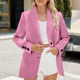 thumbnail image 1 of CKpwisy Blazers for Women Long Sleeve Slim Fit Work Office Jacket with Pockets Dressy Open Front Blazer 2025 Business Casual Outfits, 1 of 4