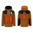 thumbnail image 1 of CKpwisy Heated Coat for Women Winter 4 Heat Zones Heating Coat Battery Not Included Jackets Brown XL, 1 of 4