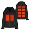 thumbnail image 1 of CKpwisy Heated Jackets Unisex Winter 4 Heat Zones Electric Heated Jackets Battery Not Included Heated Jacket Black S, 1 of 6