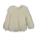 thumbnail image 1 of CKpwisy Winter Coats for Women Winter Warm Open Front Faux Fur Fluffy Cardigan Trendy Parka Shaggy Jacket Coat Long Sleeve Outwear Fuzzy Jacket White XS, 1 of 4