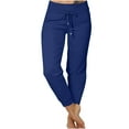 thumbnail image 1 of CKpwisy Women's Sweatpants High Waisted Cropped Jogger Loose Fit Running Pants 2025 New Soft Comfy Trousers Lounge Drawstring Waist with Side Pockets, 1 of 7