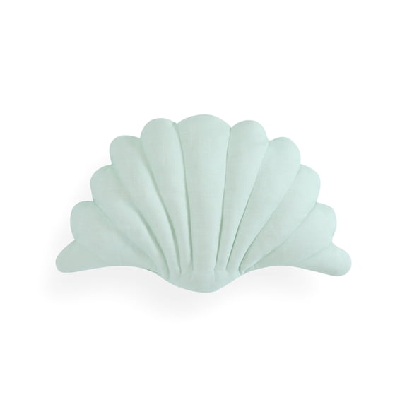 Coastal Living 12" x 17" Blue Shell 100% Cotton Decorative Throw Pillow for Couch or Bed