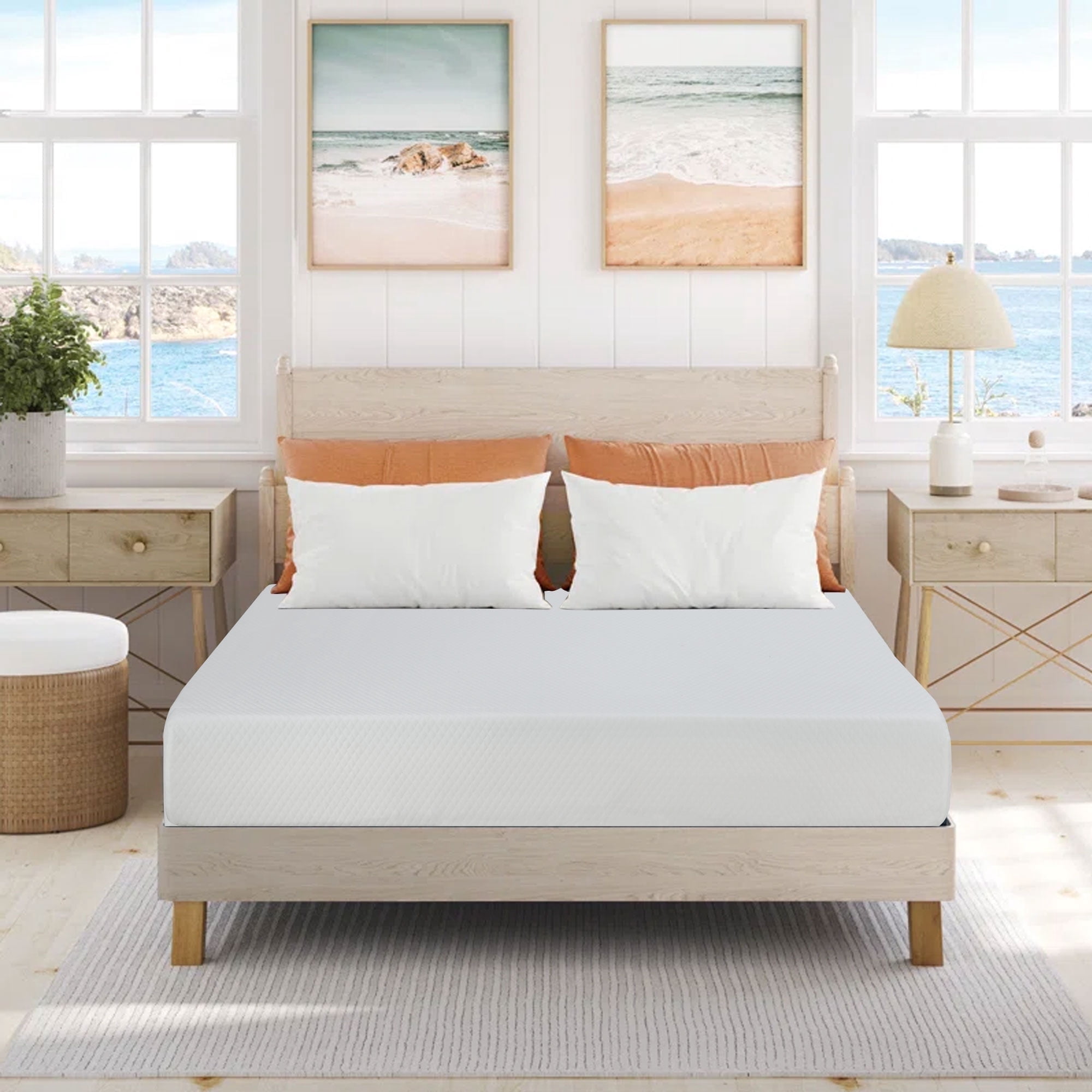 CL.HPAHKL 10 inch King Size Mattress, Gel Memory Foam Mattress in a Box, Medium Comfort
