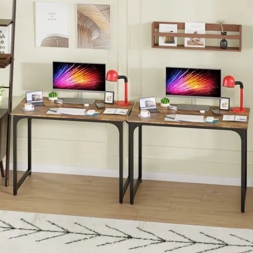 CL.HPAHKL 39 Inch Computer Desk, Modern Simple Style Desk Table Sturdy ...