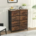 thumbnail image 1 of CL.HPAHKL 8-Drawer Storage Organizer Dresser, Fabric Storage Tower with Spacious Drawers, Wide Chest of Drawers for Living Room, Closet, Nursery, Nature, 1 of 12