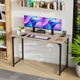 thumbnail image 1 of CL.HPAHKL 47 Inch Computer Table Desk, Modern Simple Style Laptop Table Industrial Office Desk with Metal Frame Adjustable Feet Homework Desk for Home Office Dorm, Writing for Small Space (1, Nature), 1 of 7