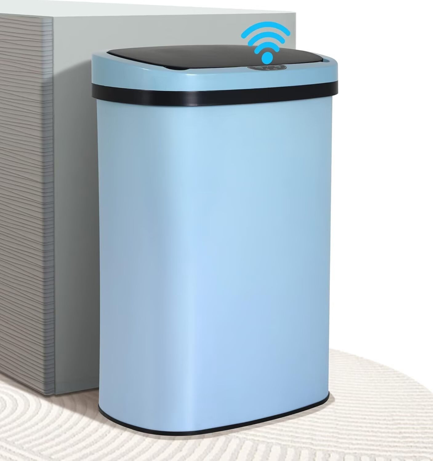 CL.HPAHKL 50 Liter Motion Sensor Trash Can, 13 Gallon Stainless Steel ...