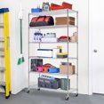 thumbnail image 1 of CL.HPAHKL 6 Tier Layer Wire Shelving Unit with Wheels, 2100LBS Capacity Metal Shelving Unit for Home Heavy Duty Adjustable Storage Shelves Garage Shelves and Storages, 1 of 7
