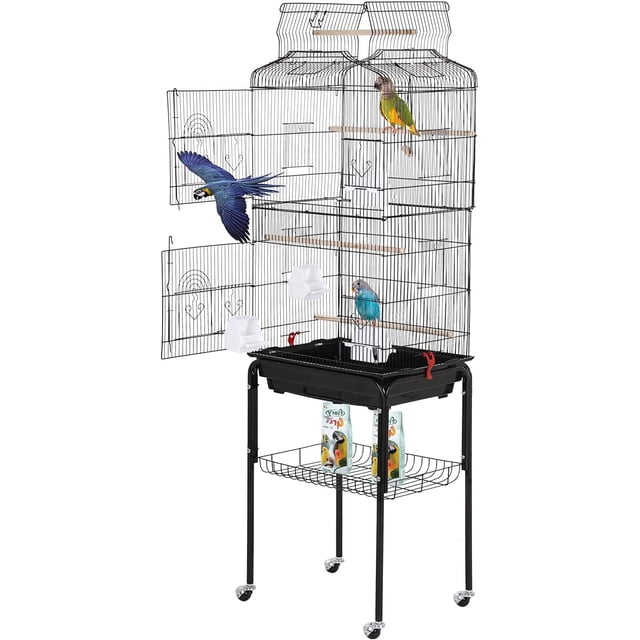 Curated visual reference: Cl Hpahkl 64 Inch Large Bird Cage Play Open Top Photo Inspiration