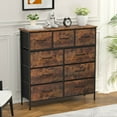 thumbnail image 1 of CL.HPAHKL 9 Drawer Dresser for Bedroom, Fabric Storage Organizer with Sturdy Metal Frame & Wood Top, Chest of Drawers for Bedroom, Closet, Living Room, Nature, 1 of 13