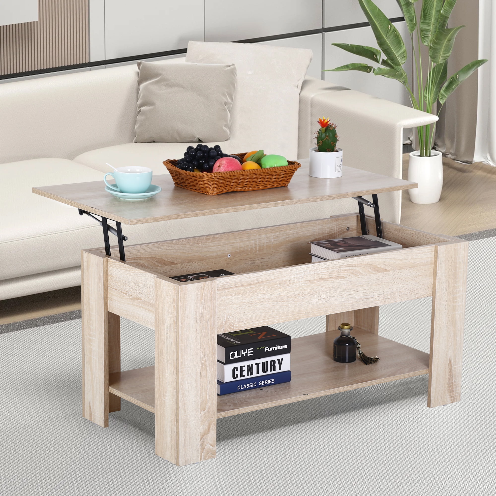 CL.HPAHKL Coffee Table with Lifting Top, Lift Top Coffee Table with ...