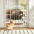 thumbnail image 1 of CL.HPAHKL Dog Gate for Stairs & Doorways, Metal Pet Safety Gate for Indoor Dogs Cats, Fits 28.5”-39.7” Wide Openings, 1 of 8