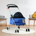 thumbnail image 1 of CL.HPAHKL Dog Stroller, 4 Wheels Foaldable Cat Stroller Dog Cat Cage Jogger Stroller for Medium Small Dogs Cats, Pet Stroller with Mesh Windows Portable Lightweight for Travel, 1 of 7