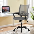 thumbnail image 1 of CL.HPAHKL Ergonomic Desk Chair, Mid-Back Mesh Office Chair with Wheels, Rolling Swivel Computer Task Chair for Home Office, Fixed Armrests, Tilt & Height Adjustable, Gray, 1 of 7