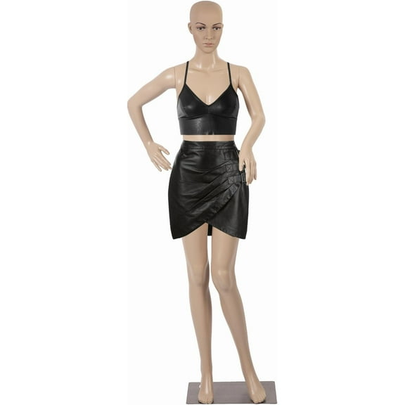CL.HPAHKL Female Mannequin Full Body, 69 inch Mannequin Torso Dress Form with Metal Base, Realistic Clothing Manikin Model Stand for Display Clothing & Cosplay