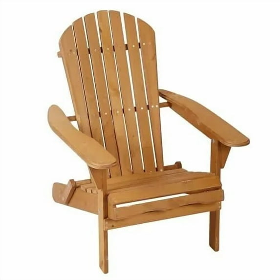 CL.HPAHKL Folding Adirondack Chairs for Outside, Adirondack Patio Chairs Outdoor Best Fire Pit Chairs Wooden Lawn Chairs for Garden Backyard Porch Pool Deck Firepit, Golden Yellow