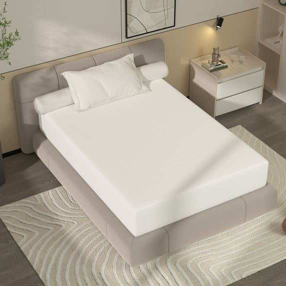 CL.HPAHKL Full Size Mattress, 12 inch Cooling Gel Bamboo Charcoal Infused Memory Foam Mattress in a Box Full, Breathable Bed Mattress for Cooler Sleep Supportive & Pressure Relief, CertiPUR-US