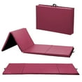 thumbnail image 1 of CL.HPAHKL Gymnastics Mat 92*45*2 Inch Gym Mat Tumbling Mat 4 Foldding Mat 2” Thick Exercise Mats with PU Leather Exercise Mat for Tumbling Stretching Yoga Arts Mat, 1 of 7