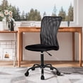thumbnail image 1 of CL.HPAHKL Home Office Chair, Mid Back Mesh Desk Chair Height Adjustable Task Chair, Armless Rolling Swivel Chair with Lumbar Support for Teens Adults, Black, 1 of 6