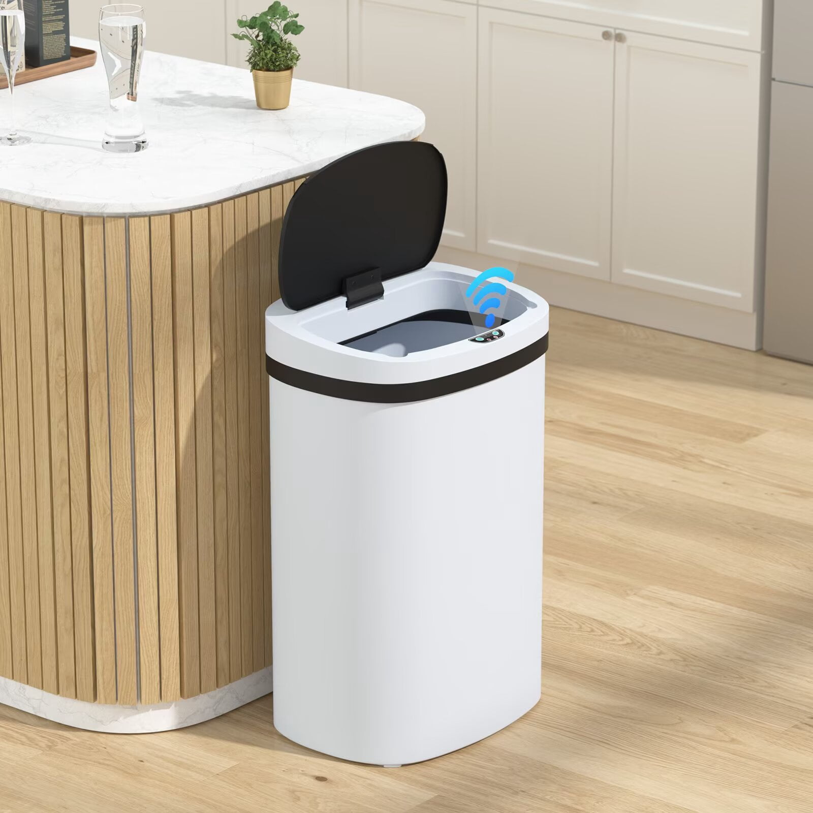 CL.HPAHKL, Kitchen Trash Can, 13 Gallon, Automatic with Lid - Walmart.com