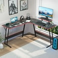 thumbnail image 1 of CL.HPAHKL L Shaped Corner Desk, PC Gaming Desk Table with Large Desktop 50 Inch L Shape Computer Desk Corner Gaming Desk with Monitor Stand for Home Office Dorm Small Space, Easy to Assemble, Black, 1 of 16
