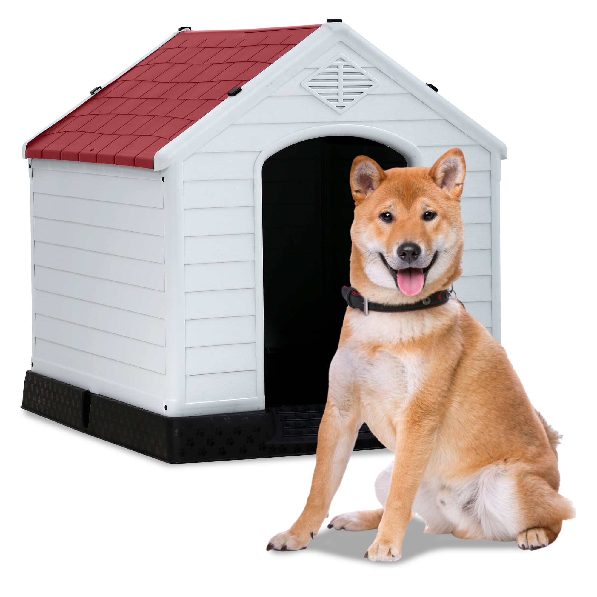 Dog Palace DP Hunter Insulated Dog House Gray Small 25 L x 19 W x 23.50 H Walmart